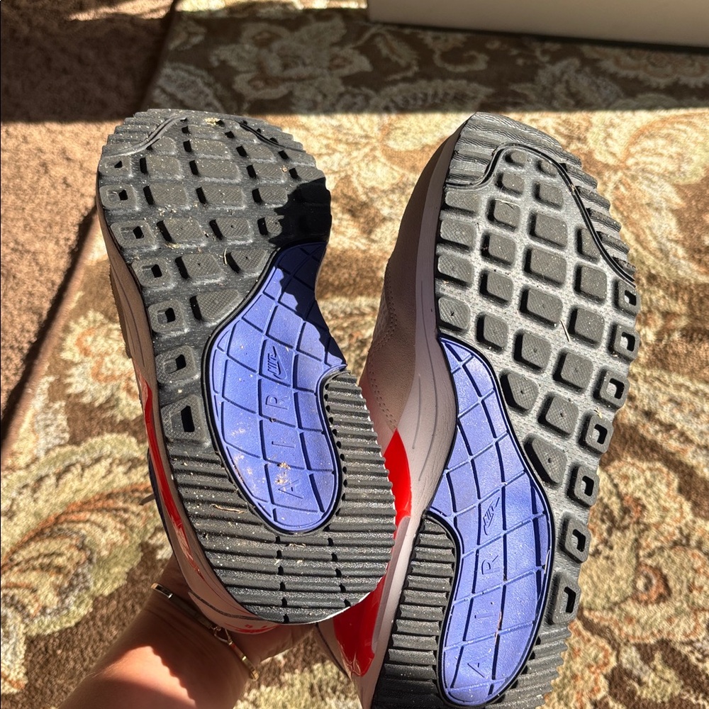 Nike Air Max Sneakers - Tan, Blue, and Red - Picture 4 of 4